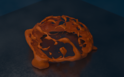 Exploding Suzanne Head Fluidlab Sim in Blender for mom